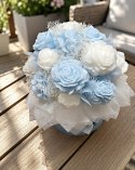 Bukiet mydlany Flower Box z mydełek prezent dla niej urodziny 24 cm
