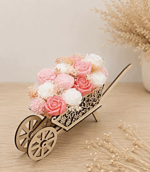 Bukiet mydlany kwiaty mydlane prezent dla kobiety mamy babci urodziny