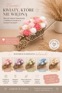 Bukiet mydlany kwiaty mydlane prezent dla kobiety mamy babci urodziny