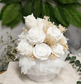 Bukiet z mydełek glicerynowych prezent dla nauczyciela handmade upominek