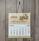 Kalendarz Drewniany 2026 Ursus C-360 | Personalizowany | Prezent
