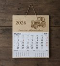 Kalendarz Drewniany 2026 Ursus C-360 | Personalizowany | Prezent