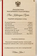 Świadectwo Nauczyciela DrewnoPersonalizowane Podziękowanie Prezent od Klasy